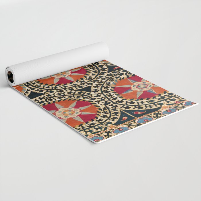 Katti Kurgan Suzani Uzbekistan Embroidery Print Yoga Mat Gallery Image 2