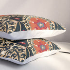 Katti Kurgan Suzani Uzbekistan Embroidery Print Pillow Sham Gallery Image 3