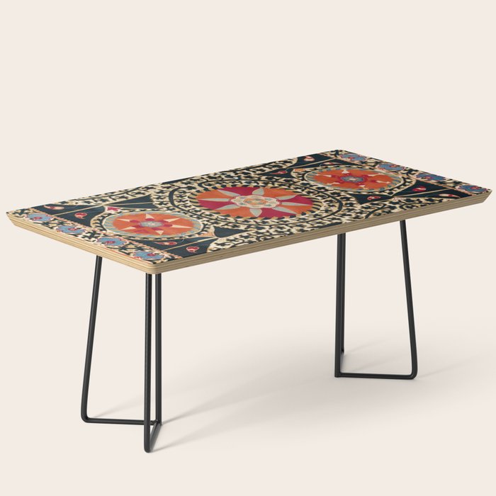 Katti Kurgan Suzani Uzbekistan Embroidery Print Coffee Table Gallery Image 1