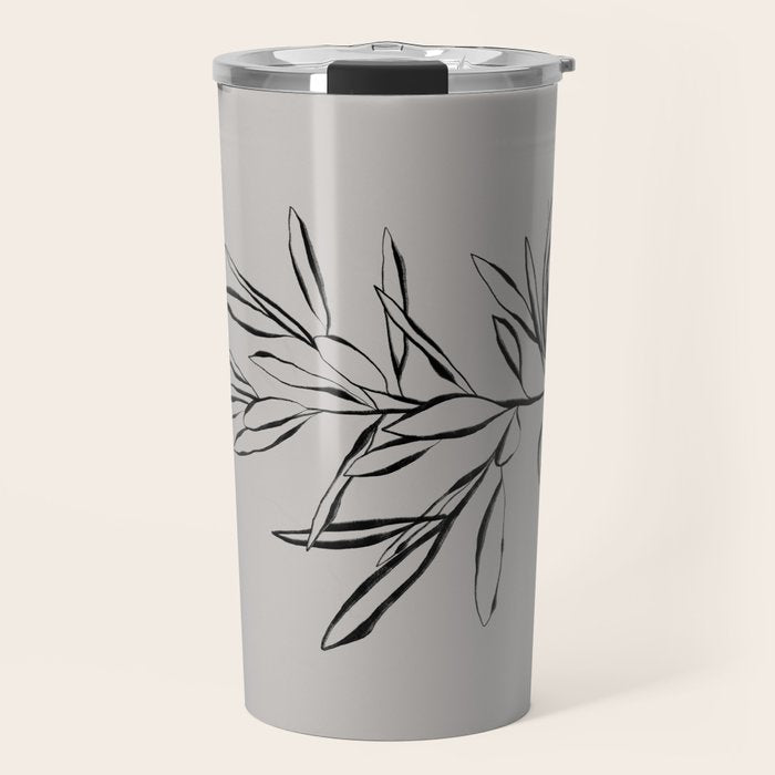 Elegant Olive Branch Travel Mug Gallery Image 1