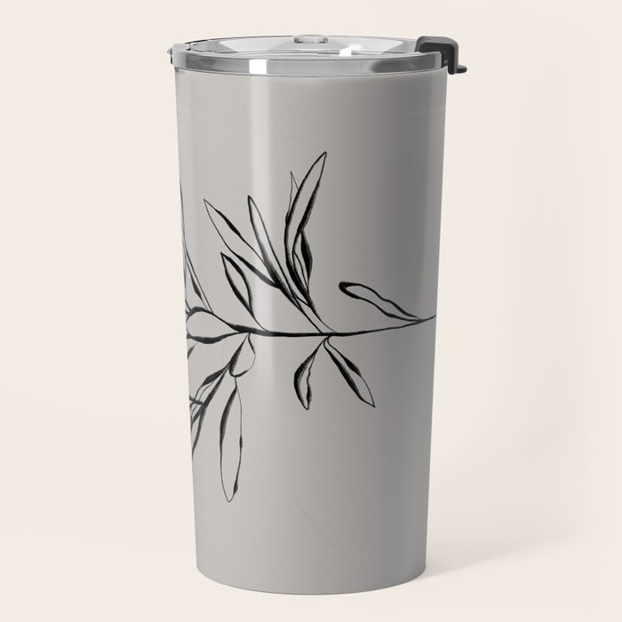 Elegant Olive Branch Travel Mug Gallery Image 2