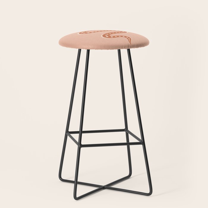 Minimal Snake - Coral & Pink Stool Gallery Image 1