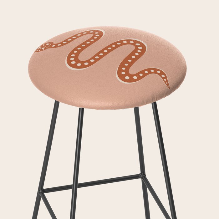 Minimal Snake - Coral & Pink Stool Gallery Image 2