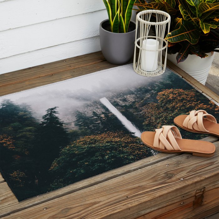 Multnomah Falls Outdoor Rug Gallery Image 2