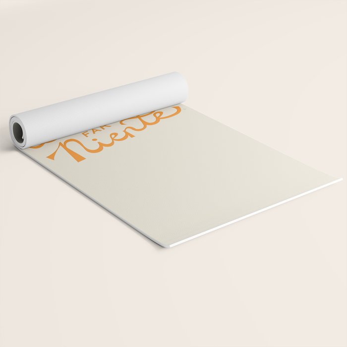 Il dolce far niente (The sweetness of doing nothing) - Orange Yoga Mat Gallery Image 2