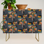 Cat and Plant 11 (Black Cats) Credenza Gallery Image 1
