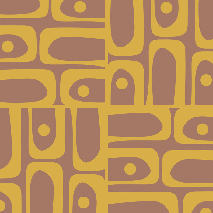 Mid Century Modern Piquet 3 Inspired by PANTONE 17 1230 Color of the Year Mocha Mousse Coffee Mug Gallery Image 2