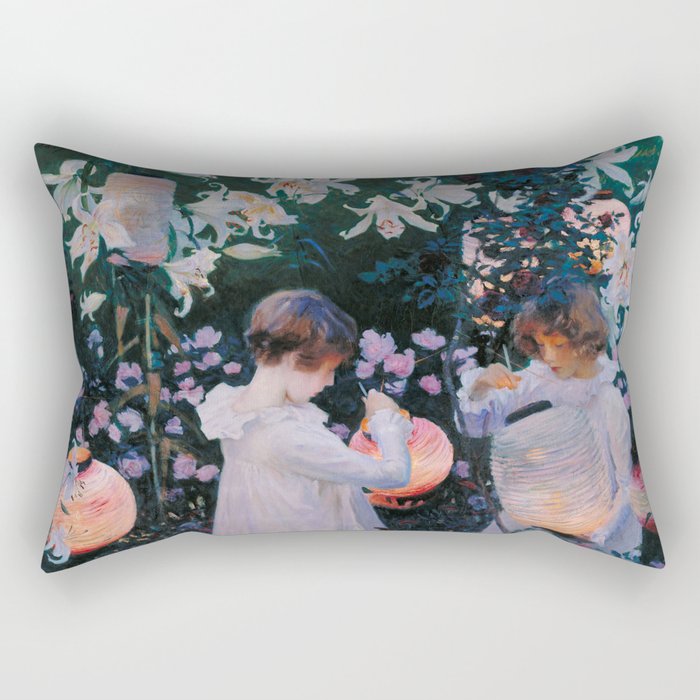 Carnation, Lily, Lily, Rose Rectangular Pillow Gallery Image 2