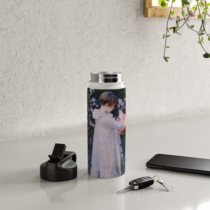 Carnation, Lily, Lily, Rose Water Bottle Gallery Image 4