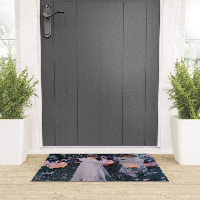Carnation, Lily, Lily, Rose Welcome Mat Gallery Image 3