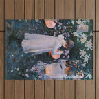 Carnation, Lily, Lily, Rose Outdoor Rug Gallery Image 1