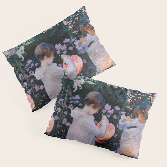 Carnation, Lily, Lily, Rose Pillow Sham Gallery Image 1