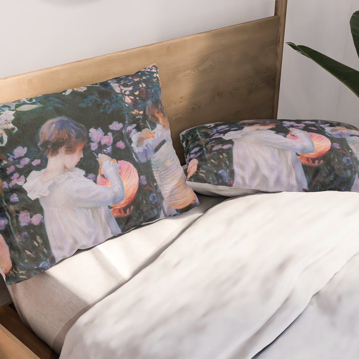 Carnation, Lily, Lily, Rose Pillow Sham Gallery Image 2