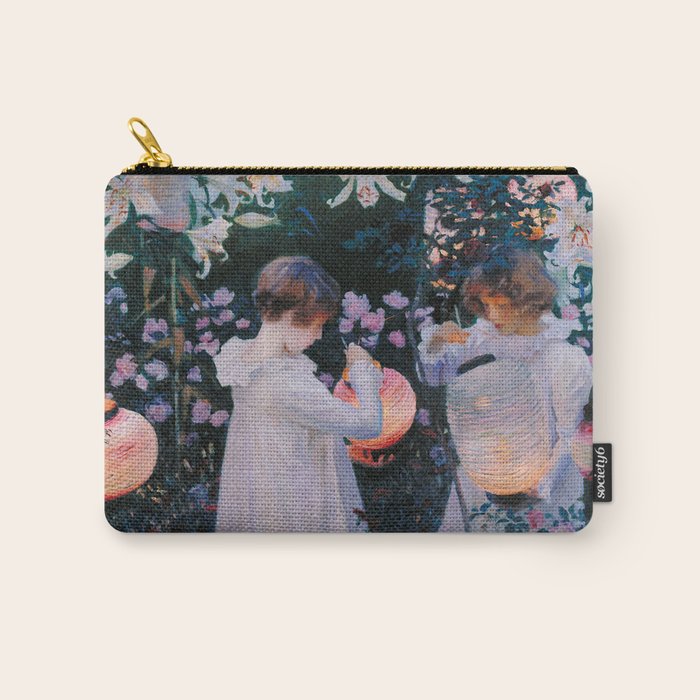 Carnation, Lily, Lily, Rose Carry All Pouch Gallery Image 1