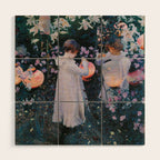 Carnation, Lily, Lily, Rose Wood Wall Art Gallery Image 1