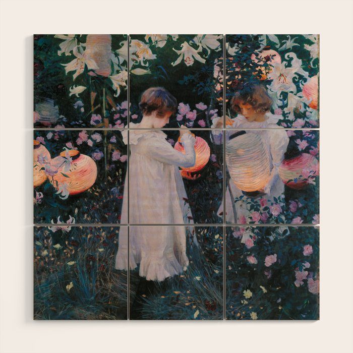 Carnation, Lily, Lily, Rose Wood Wall Art Gallery Image 1