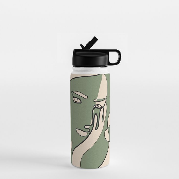 Abstract Faces 8 Water Bottle Gallery Image 1