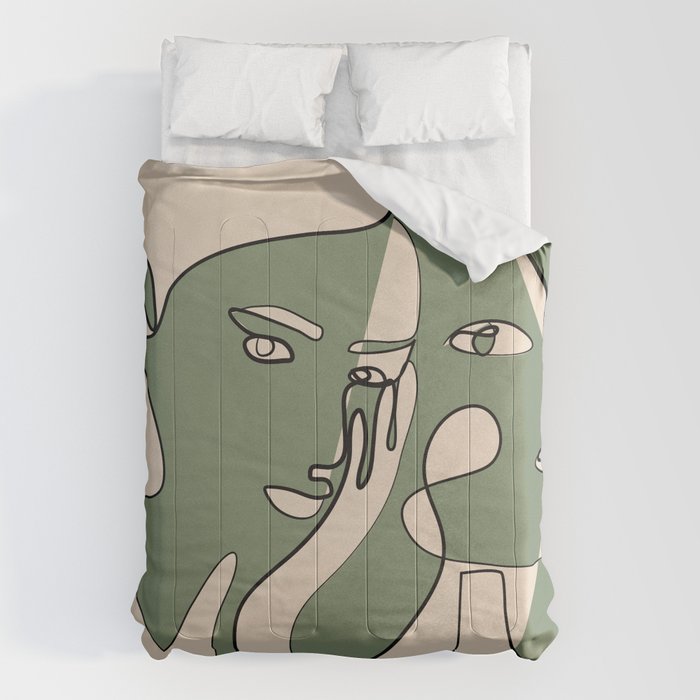 Abstract Faces 8 Comforter Gallery Image 6