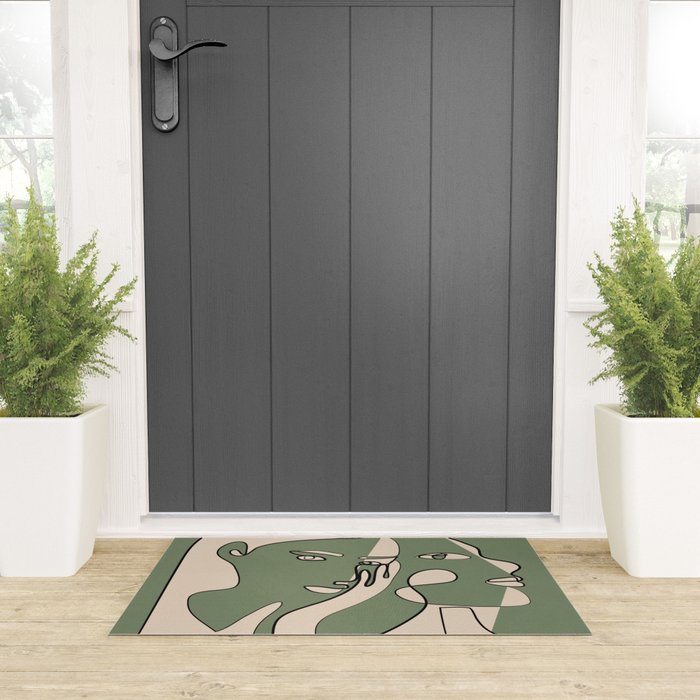 Abstract Faces 8 Welcome Mat Gallery Image 3