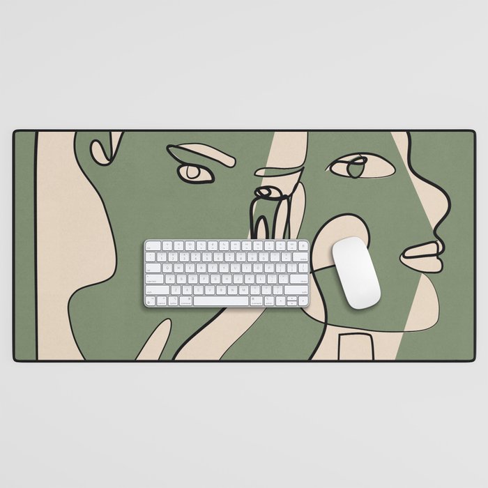 Abstract Faces 8 Desk Mat Gallery Image 1
