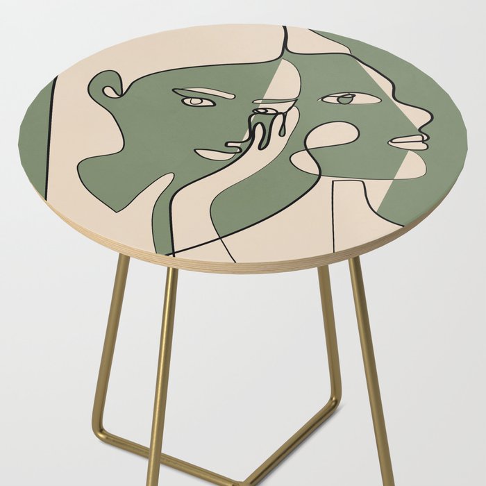 Abstract Faces 8 Side Table Gallery Image 2
