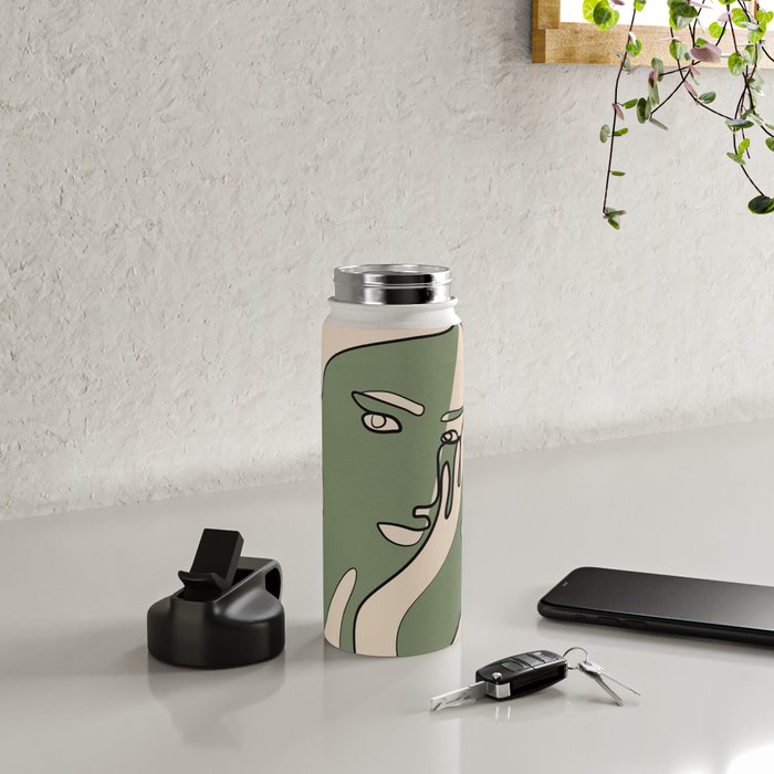 Abstract Faces 8 Water Bottle Gallery Image 4