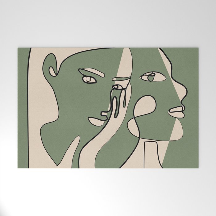 Abstract Faces 8 Welcome Mat Gallery Image 1