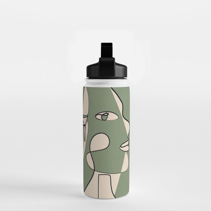 Abstract Faces 8 Water Bottle Gallery Image 2