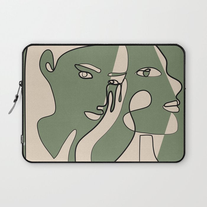 Abstract Faces 8 Laptop Sleeve Gallery Image 1