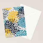 Modern Teal, Yellow and Blue Stationery Card Gallery Image 2