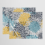 Modern Teal, Yellow and Blue Placemat Gallery Image 1