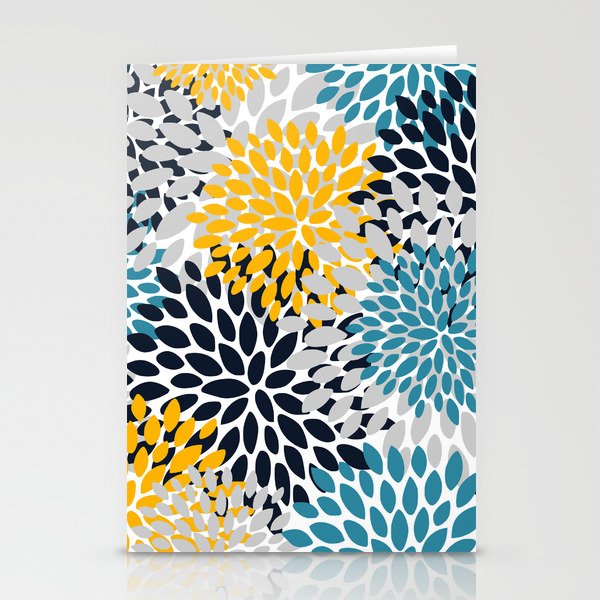 Modern Teal, Yellow and Blue Stationery Card Gallery Image 2