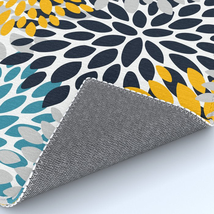 Modern Teal, Yellow and Blue Rug Gallery Image 4