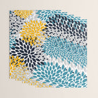 Modern Teal, Yellow and Blue Wrapping Paper Gallery Image 3