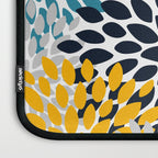 Modern Teal, Yellow and Blue Laptop Sleeve Gallery Image 3