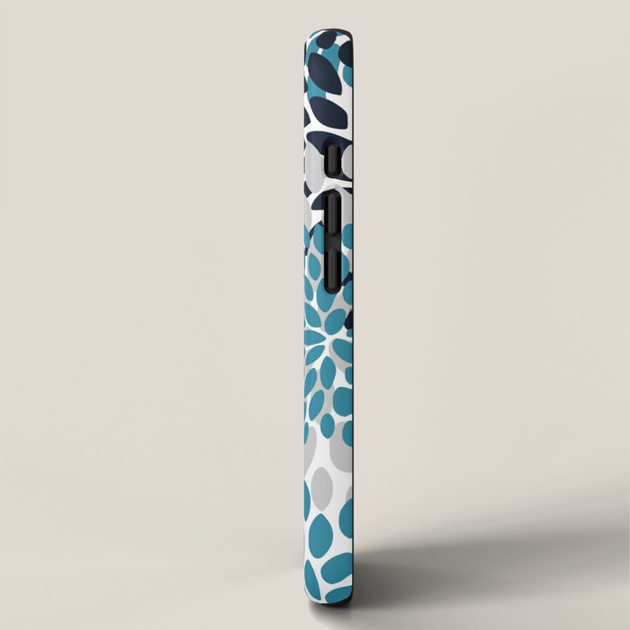 Modern Teal, Yellow and Blue iPhone Case Gallery Image 2