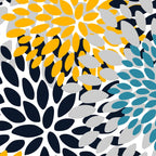 Modern Teal, Yellow and Blue Coffee Mug Gallery Image 2