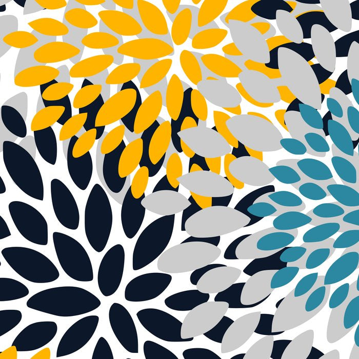 Modern Teal, Yellow and Blue Coffee Mug Gallery Image 2
