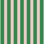 Pink and Green Stripes Narrow Vertical Stripe Pattern Coffee Mug Gallery Image 2