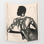 Lady Portrait  Wall Tapestry Gallery Image 4
