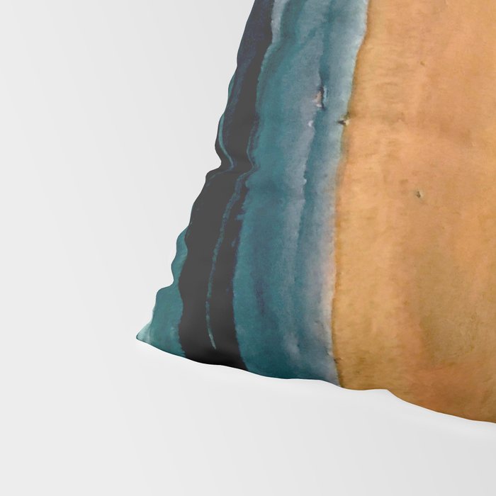 Breathe: a vibrant bold abstract piece in greens, ochre, and pink Pillow Sham Gallery Image 4