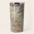 Antique 19th Century French Aubusson Landscape Tapestry with Swan Travel Mug Gallery Image 1