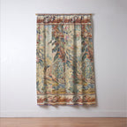 Antique 19th Century French Aubusson Landscape Tapestry with Swan Window Curtain Gallery Image 3