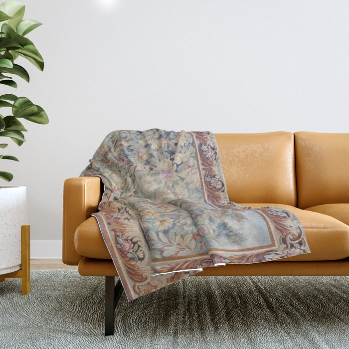 Antique 19th Century French Aubusson Landscape Tapestry with Swan Throw Blanket Gallery Image 1