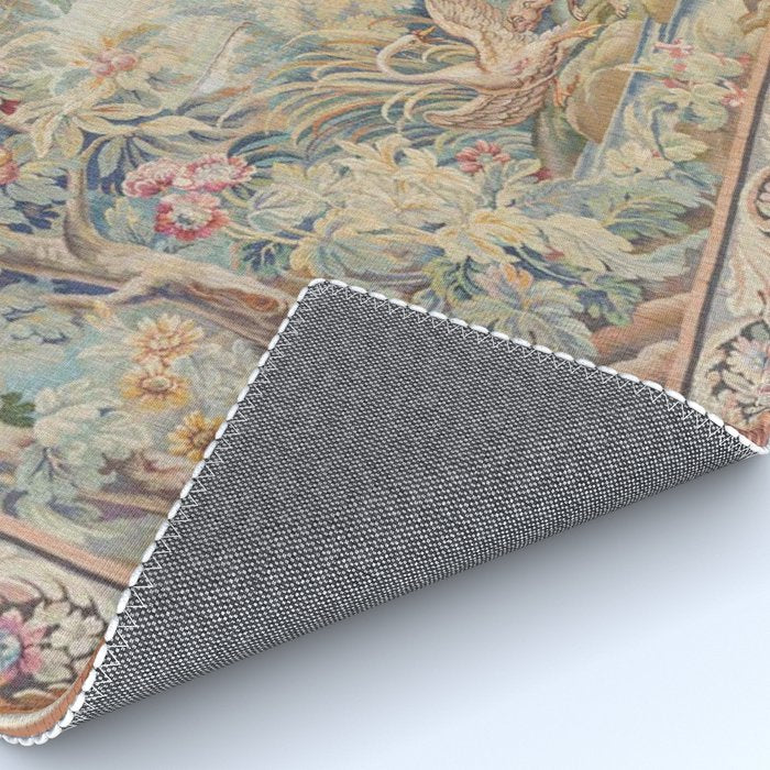 Antique 19th Century French Aubusson Landscape Tapestry with Swan Rug Gallery Image 4