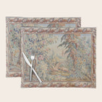 Antique 19th Century French Aubusson Landscape Tapestry with Swan Placemat Gallery Image 1