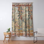 Antique 19th Century French Aubusson Landscape Tapestry with Swan Window Curtain Gallery Image 5