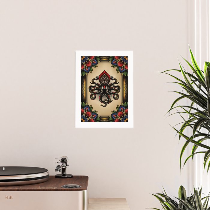 Traditional Tattoo Octopus  Poster Gallery Image 2