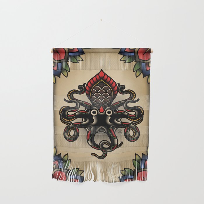 Traditional Tattoo Octopus  Wall Hanging Gallery Image 1