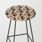 Electric Oasis - Black, Brown & Tan Stool Gallery Image 2